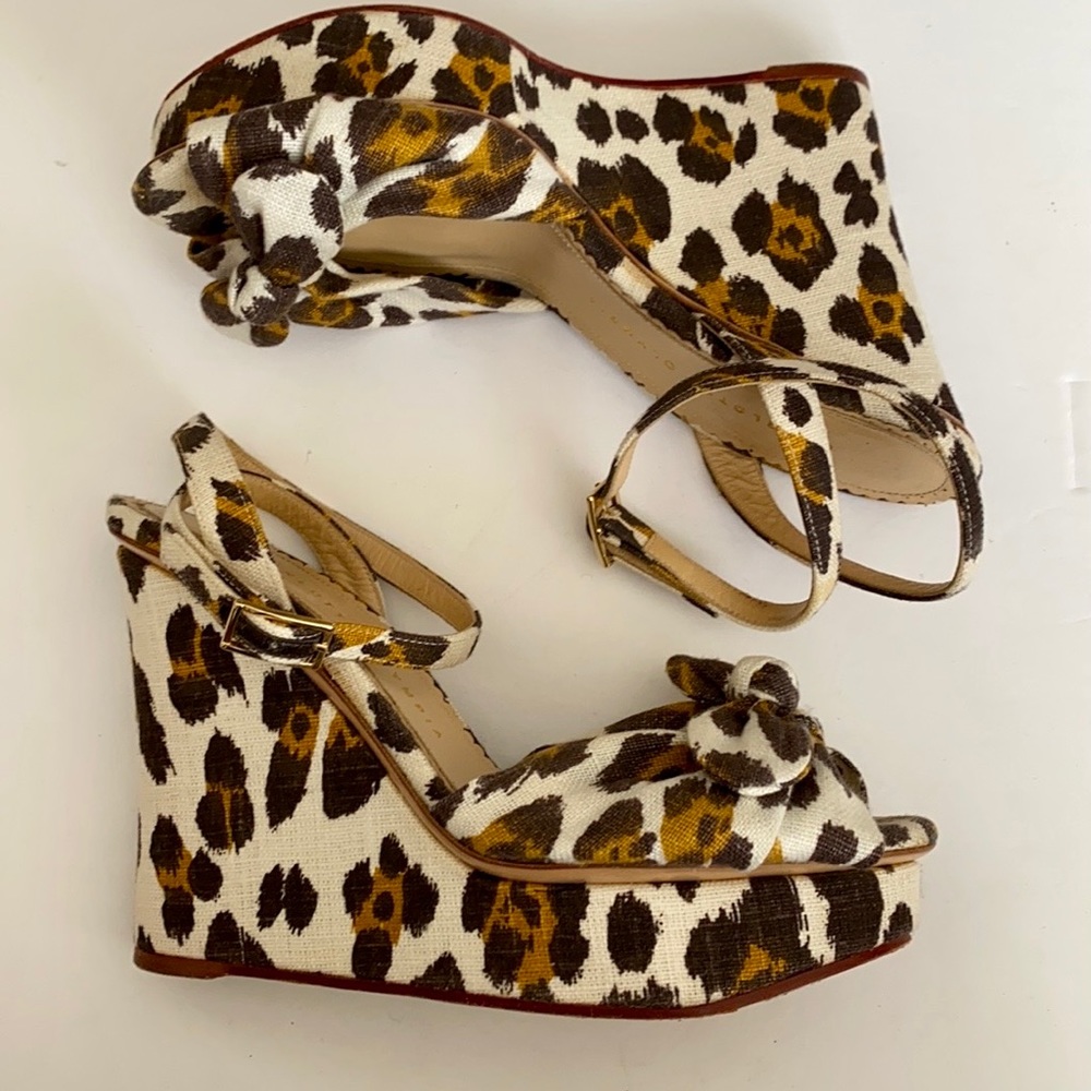Charlotte Olympia Leopard High Wedge